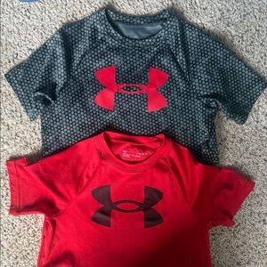 Under Armour Kids' Short Sleeve Tees - Black and Red